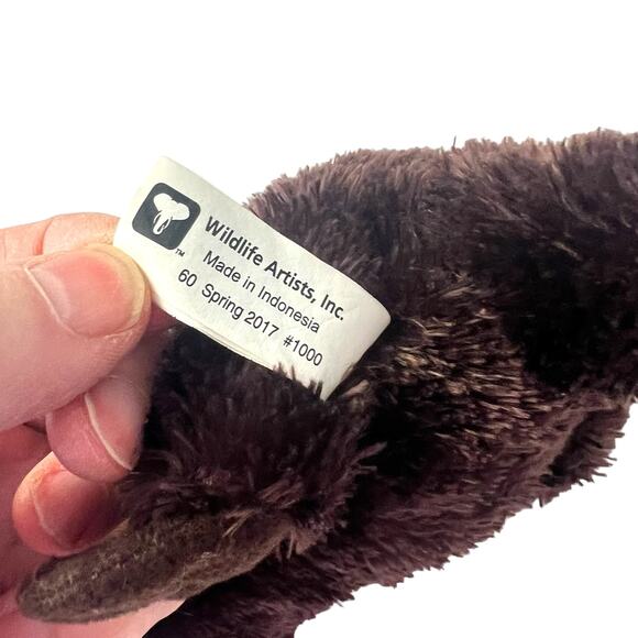 Wildlife Artist Inc River Otter Plush Stuffed Animal Toy Plushy Stuffy Brown 12" - Picture 8 of 10